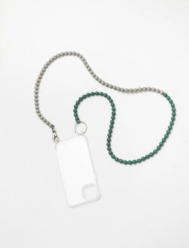 Handykette Phone Necklace Salvia/Light Grey