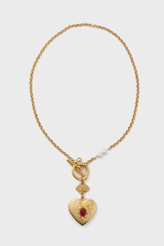 Gold Calder Heart Necklace