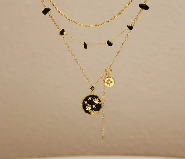 SoCali Starry Night 18K Gold Plated Necklace