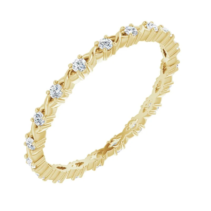 1.75mm 14K Yellow Gold 1/4 CTW Diamond Eternity Band