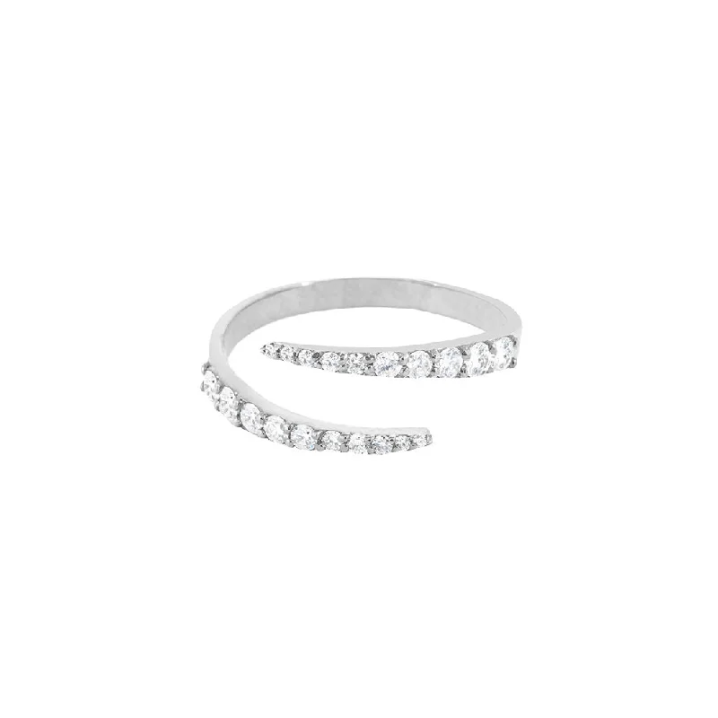 Forever and Always 18K Whitegold Ring w. Diamonds