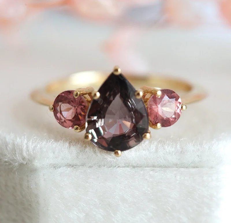 Bryndis Burgundy Sapphire Garnets Ring