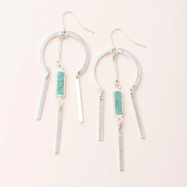 Dreamcatcher Earring Turquoise Silver