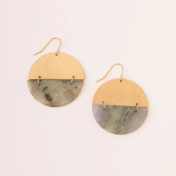 Full Moon Earring Labra/Gold