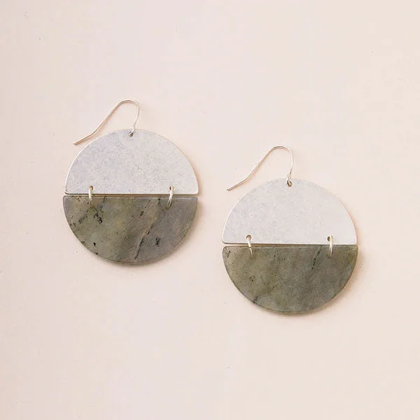 Full Moon Earring Labra/Silver