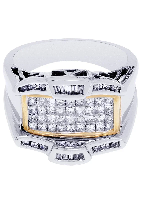 White Gold Mens Diamond Ring| 0.15 Carats| 11.55 Grams