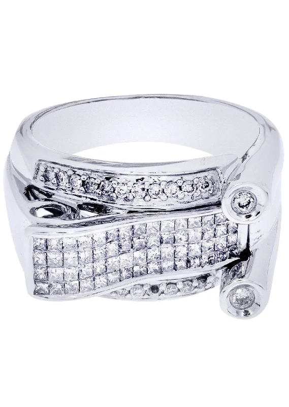 White Gold Mens Diamond Ring| 0.29 Carats| 12.55 Grams