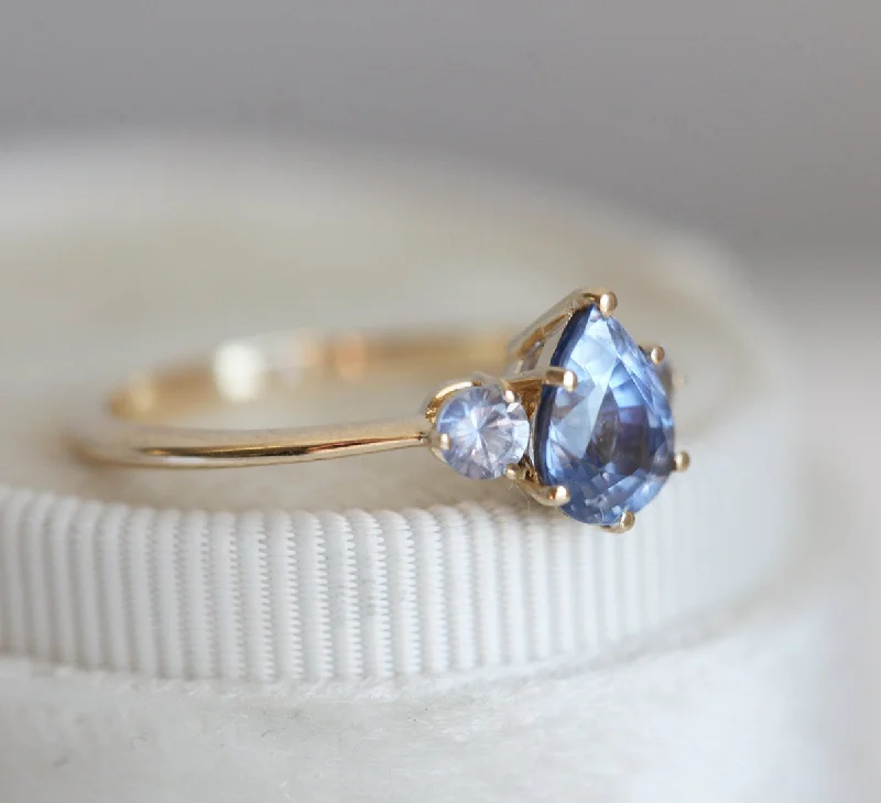 Carrie Pear Sapphire Ring