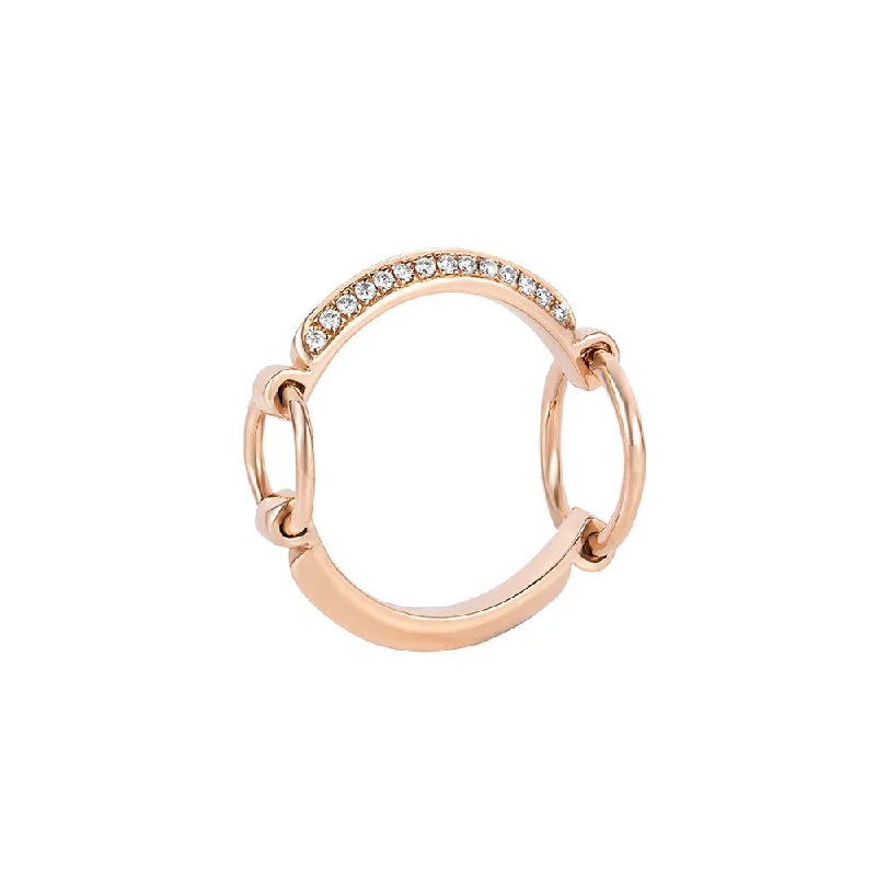 ICON FINE Sphaera 18K Rosegold Ring w. Diamond