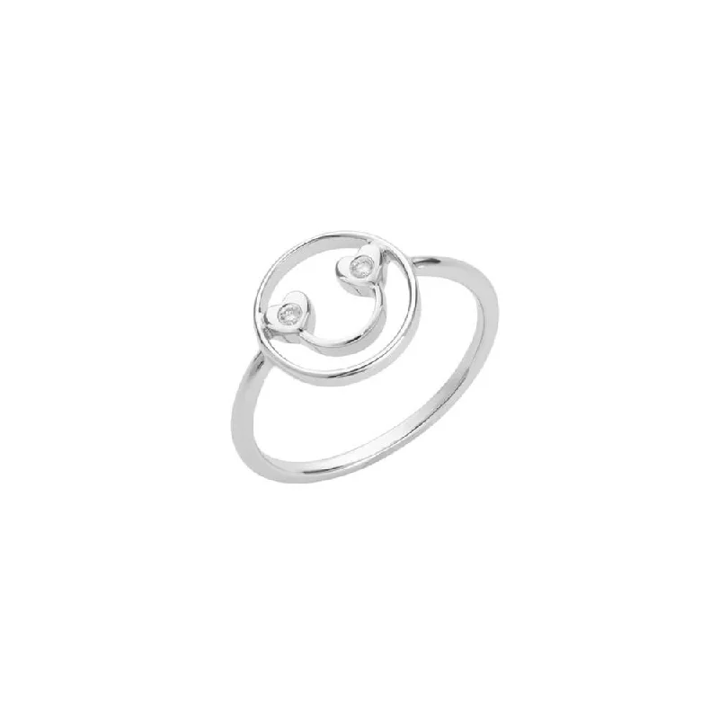 PETIT Jen 14K Whitegold Ring w. Diamond