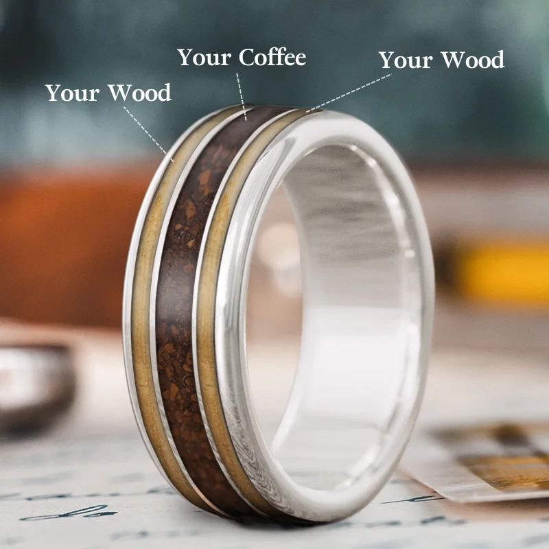 Luxury Handcrafted Jewelry For Elegant Looks Custom Design - 3-Inlay Wide Center Ring 40MdTrtbmDkkg2d7tX9-UTmP