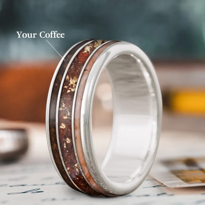 Eco-Friendly Sustainable Jewelry For Conscious Buyers Custom Design - 3-Inlay Wide Center Ring 4xpL9YXS-4CRP1WeY2miVWy6