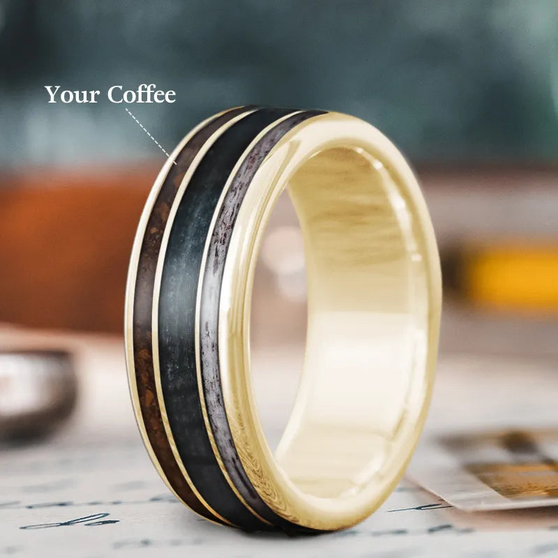 Exclusive Jewelry Sale – Limited-Time Discounts Custom Design - 3-Inlay Wide Center Ring 5Q0DzQUcvCtemWrwPF8sokF6