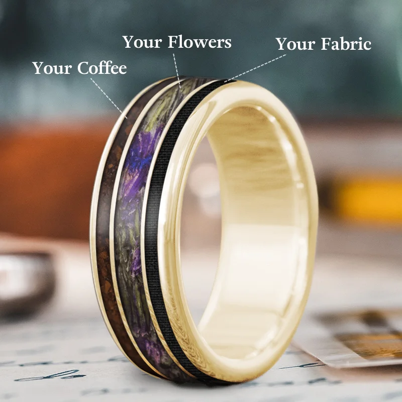 Discounted Luxury Jewelry – Shine Without The Splurge Custom Design - 3-Inlay Wide Center Ring 8b4inZKWW25SYumomKhmAc29