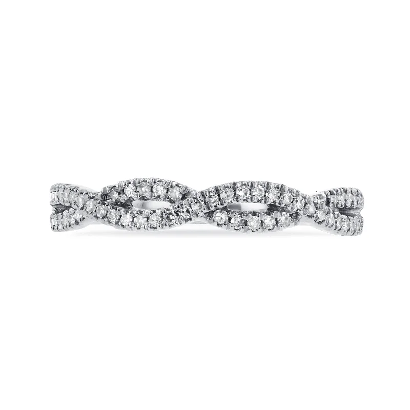 Last Chance To Grab Your Favorite Jewelry At A Discount Diamond Braided Band 14k White Gold