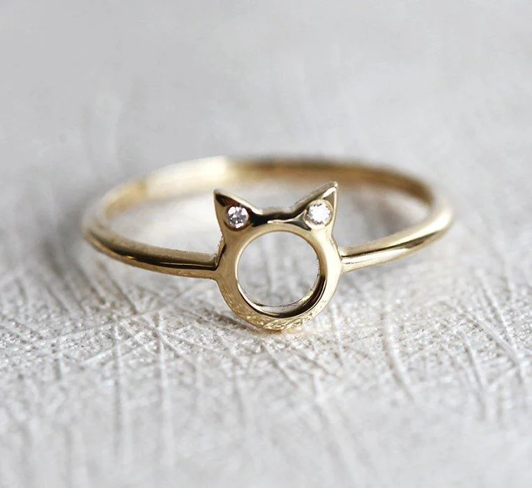 Trending Jewelry Styles Now At Limited-Time Discounts Diamond Ring, Cat Ears Ring