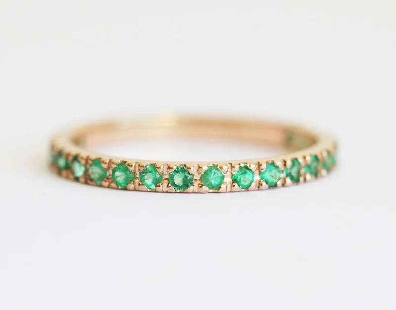 Seasonal Jewelry Deals – Elevate Your Style Emerald Wedding Ring, Emerald Wedding Band