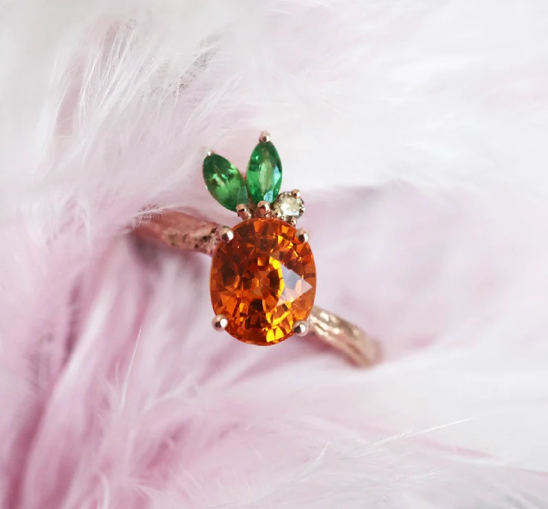 Special Deals On Handcrafted And Designer Jewelry Edith Pineapple Garnet Ring