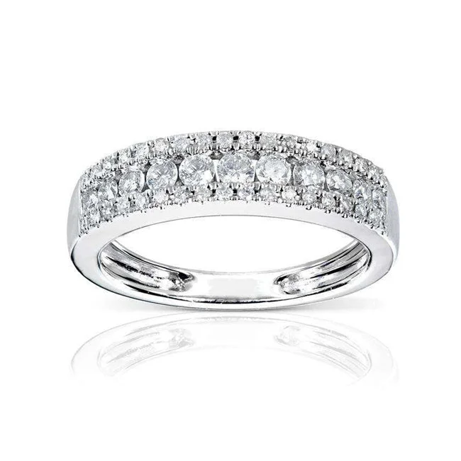 Make Your Outfit Shine With Discounted Jewelry 1/2ct.tw Multi-row Diamond Ring