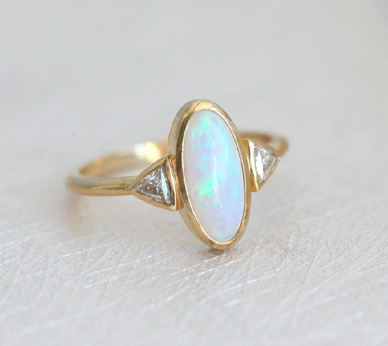 Montserrat Oval Opal Ring