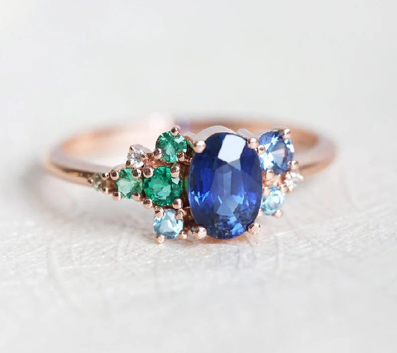 Buy More, Save More On Stunning Jewelry Pieces Xander Royal-Blue Sapphire Cluster Ring