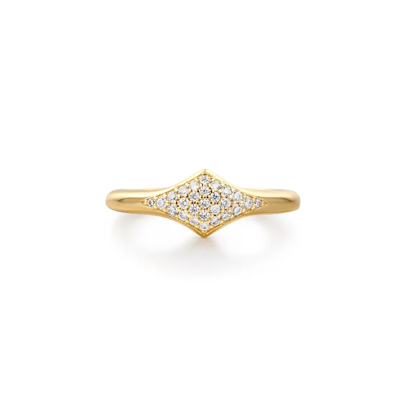 Gold Pavé Sparkle Ring