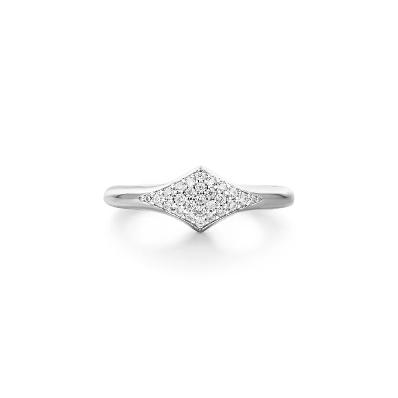 Silver Pavé Sparkle Ring