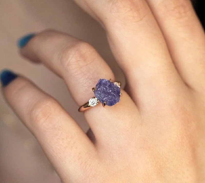 Dazzle With Discounts – Shop Jewelry On Sale Tina Raw Tanzanite Ring