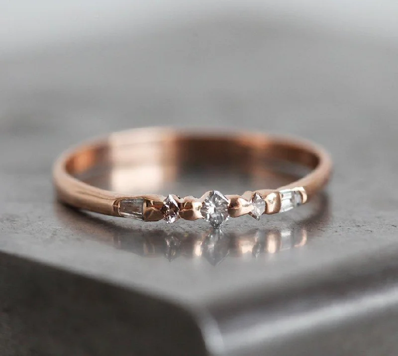 Limited-Time Jewelry Sale – Don't Miss These Deals Rose Gold Wedding Ring, Rose Gold Diamond Band