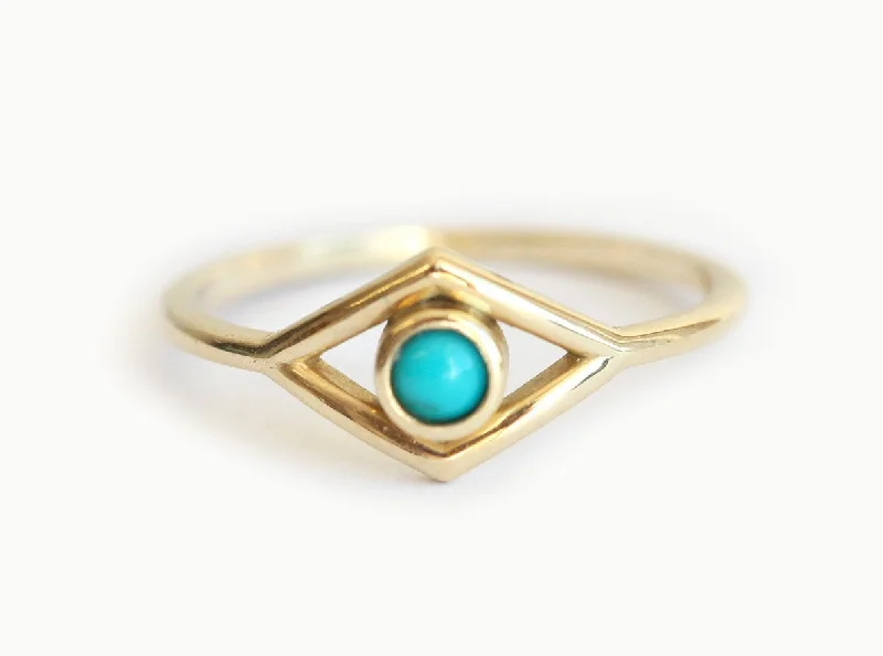 Fashion-Forward Jewelry At Incredible Prices Turquoise Ring, Evil Eye Ring