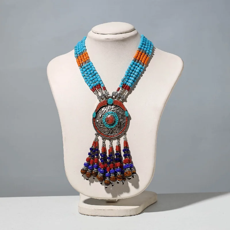 Ethnic Tribal Tibetan Beadwork Necklace from Himalaya