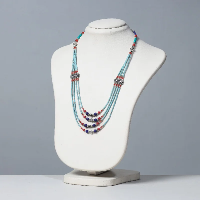 Ethnic Tribal Tibetan Beadwork Necklace from Himalayas