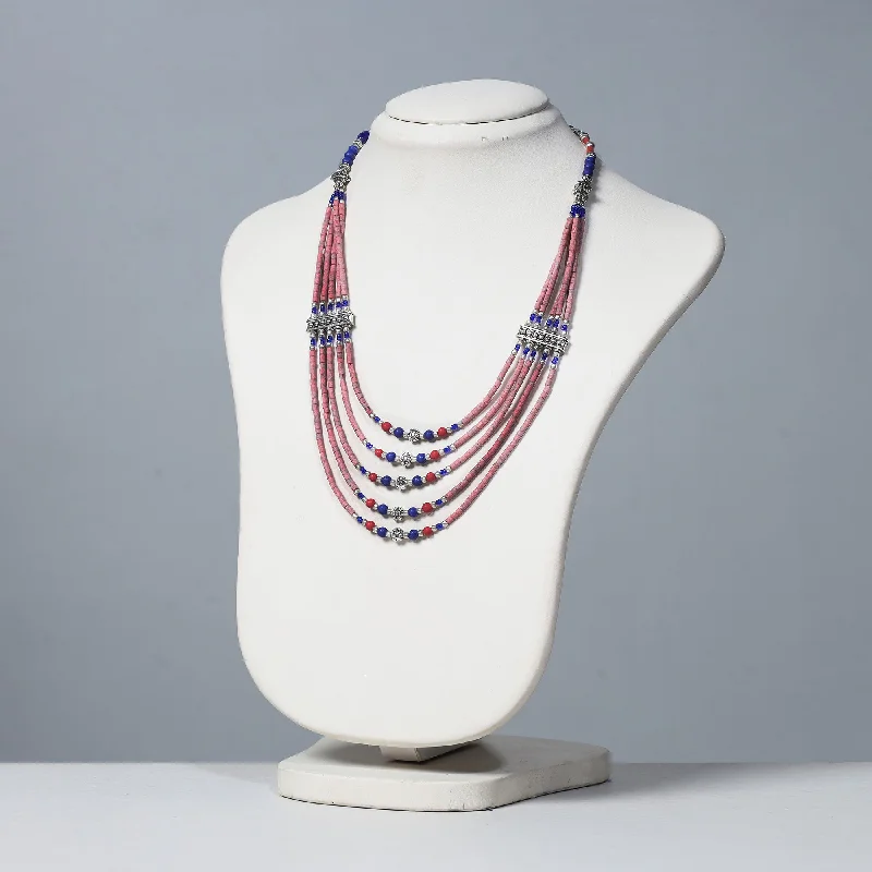 Ethnic Tribal Tibetan Beadwork Necklace from Himalayas