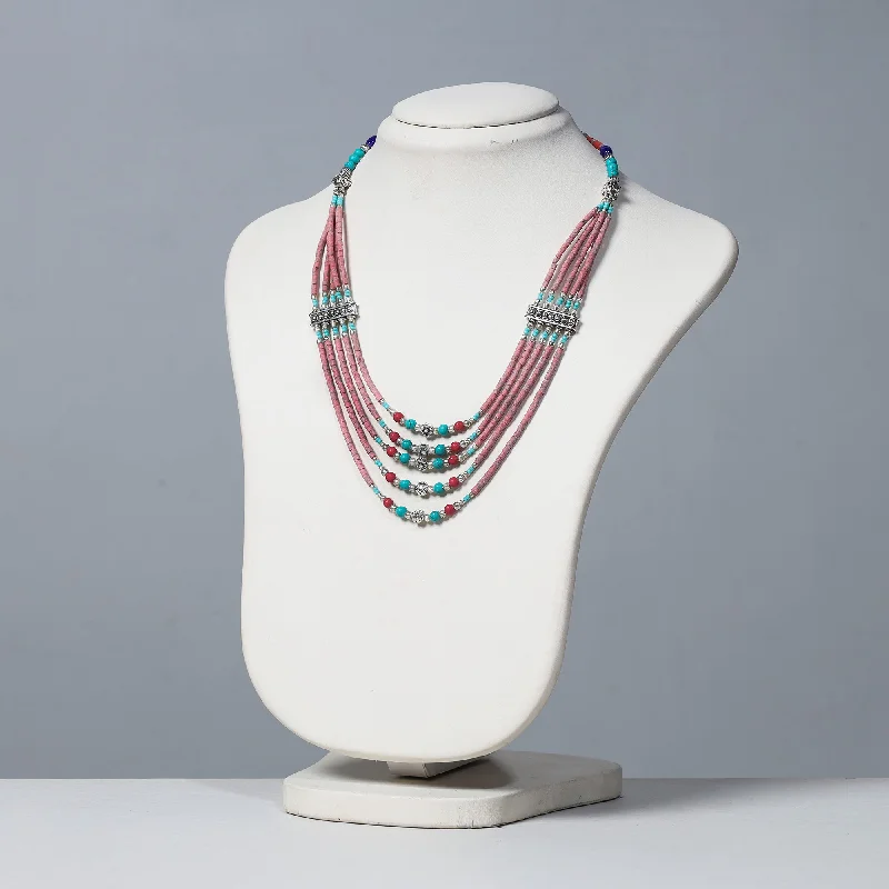 Ethnic Tribal Tibetan Beadwork Necklace from Himalayas