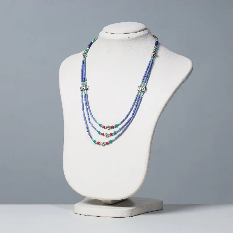 Ethnic Tribal Tibetan Beadwork Necklace from Himalayas