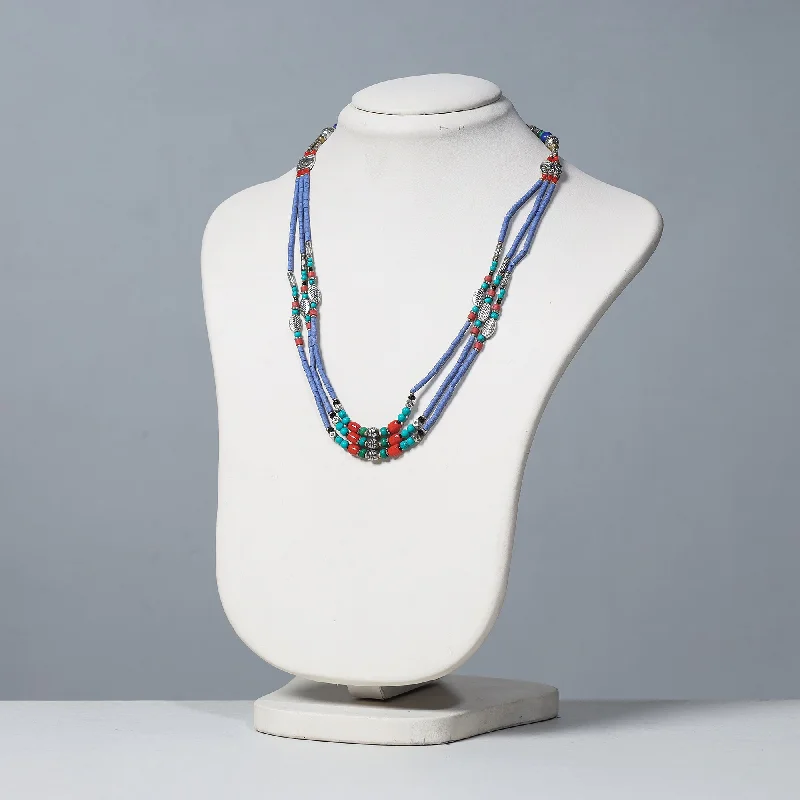 Ethnic Tribal Tibetan Beadwork Necklace from Himalayas