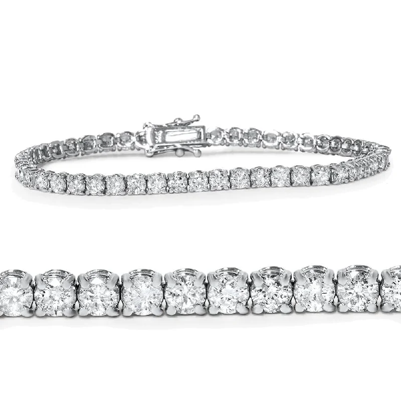 5ct Diamond Tennis Bracelet 14K White Gold