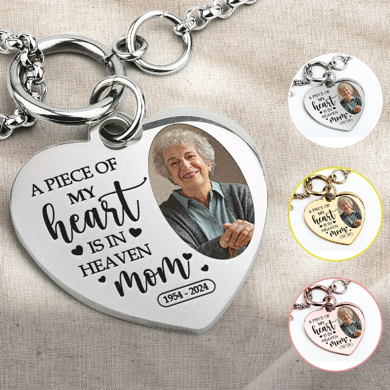 Exclusive Jewelry Bundles At Discounted Rates A Piece Of My Heart - Personalized Photo Heart Bracelet