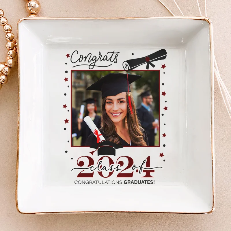 Handcrafted Jewelry Sale – Unique Designs At Low Prices Congrats Graduation - Personalized Photo Jewelry Dish