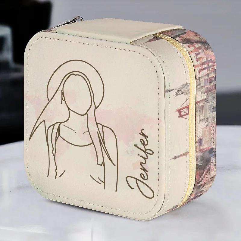 The Biggest Jewelry Sale Of The Year Is Here Custom Line Drawing - Personalized Photo Jewelry Box