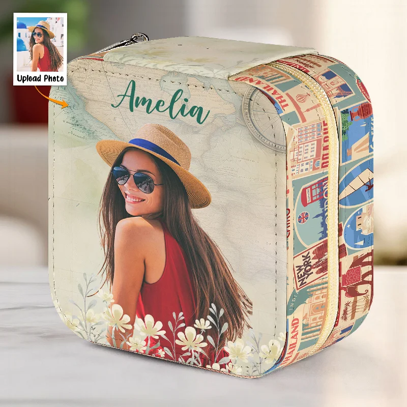 Premium Jewelry Now Available At Special Discounts Jewelry Organizer For Traveler - Personalized Photo Jewelry Box