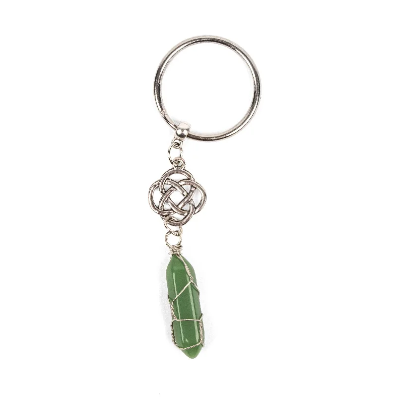 Shop Signature Jewelry Styles At Exclusive Prices Keyring - Eternal Knot & Aventurine