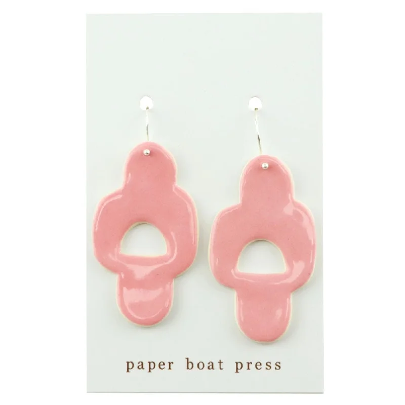 Sparkle For Less – Shop Jewelry Deals Now Paper Boat Press Geo Earrings - Pink