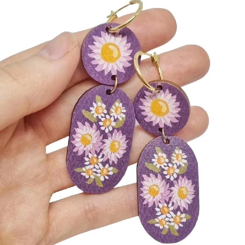 Celebrate Every Occasion With Sparkling Savings Pixie Nut and Co Everlasting Daisy Bouquet Dangle Earrings