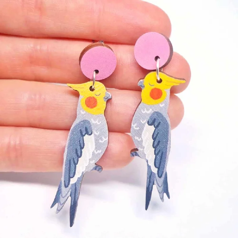 Everyday Jewelry Essentials Now On Sale Pixie Nut & Co. Earrings - Cockatiel