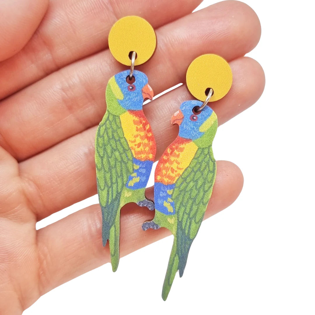 Stunning Jewelry Pieces At The Lowest Prices Ever Pixie Nut Rainbow Lorikeet Earrings