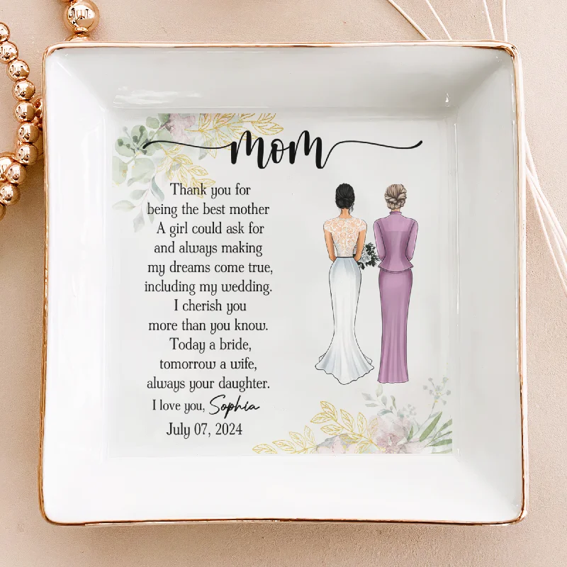 Don't Miss Our Biggest Jewelry Sale Of The Season Thank You For Being The Best Mother Of The Bride - Personalized Jewelry Dish