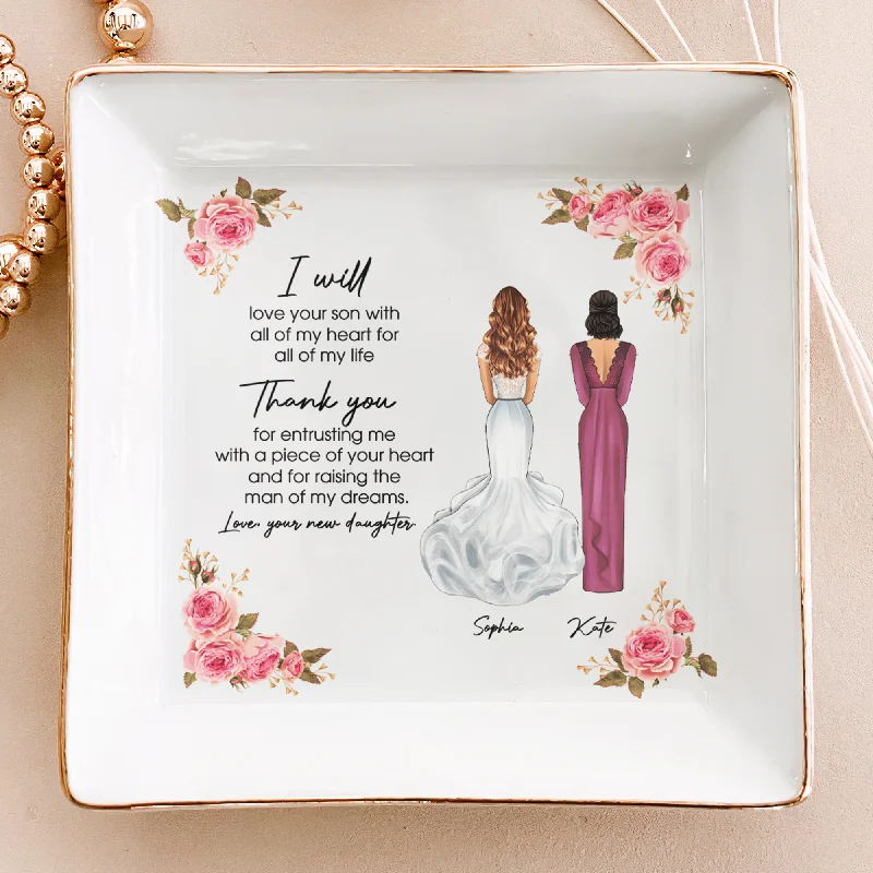 Bestselling Jewelry At Special Promotional Rates Thank You Raising The Man Of My Dream Mother Of The Groom - Personalized Jewelry Dish