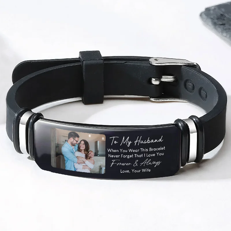 Huge Savings On Timeless Jewelry Collections To My Husband Gift I Love You Forever Always - Personalized Photo Bracelet