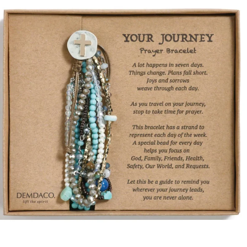 Turquoise Your Journey Prayer Bracelet